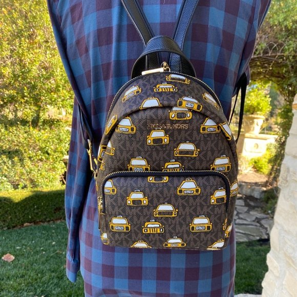 NWT Michael Kors nyc taxi Erin Sm backpack&wallet - Picture 2 of 15